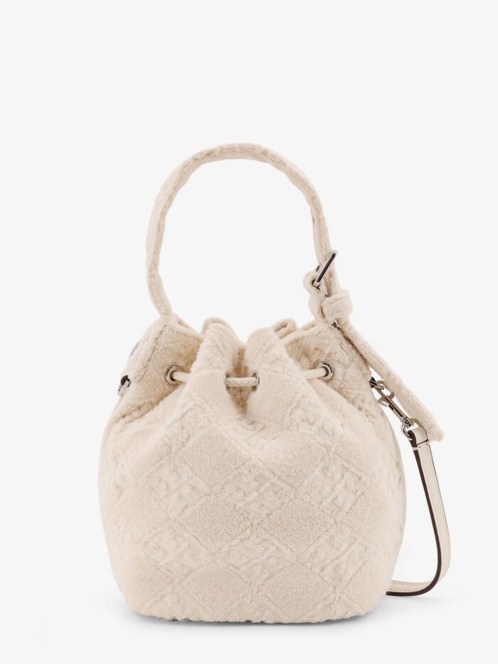Tory Burch T Monogram Terry Mini Canvas Bucket Bag