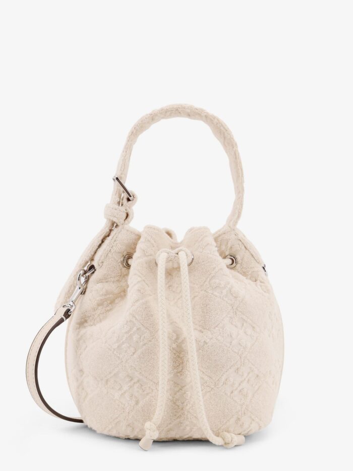 Tory Burch T Monogram Terry Mini Canvas Bucket Bag