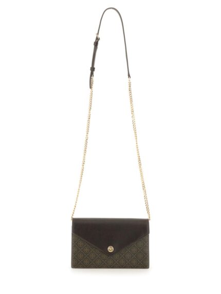 Tory Burch "T MONOGRAM" WALLET WITH CHAIN