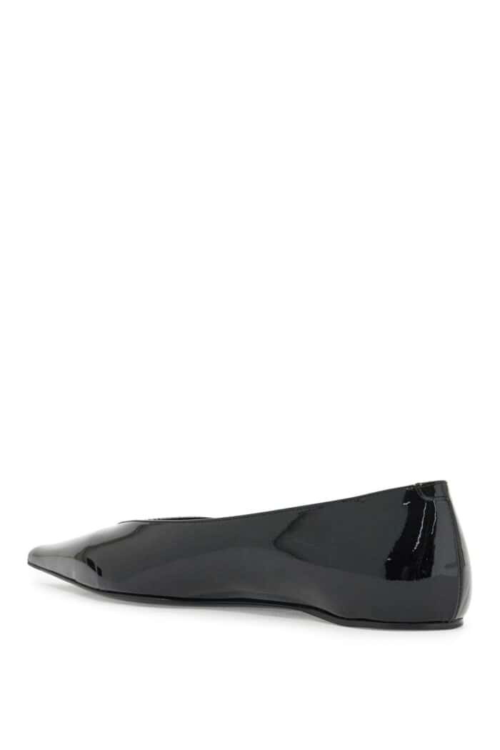 TOTEME Asymmetric Patent Leather Baller