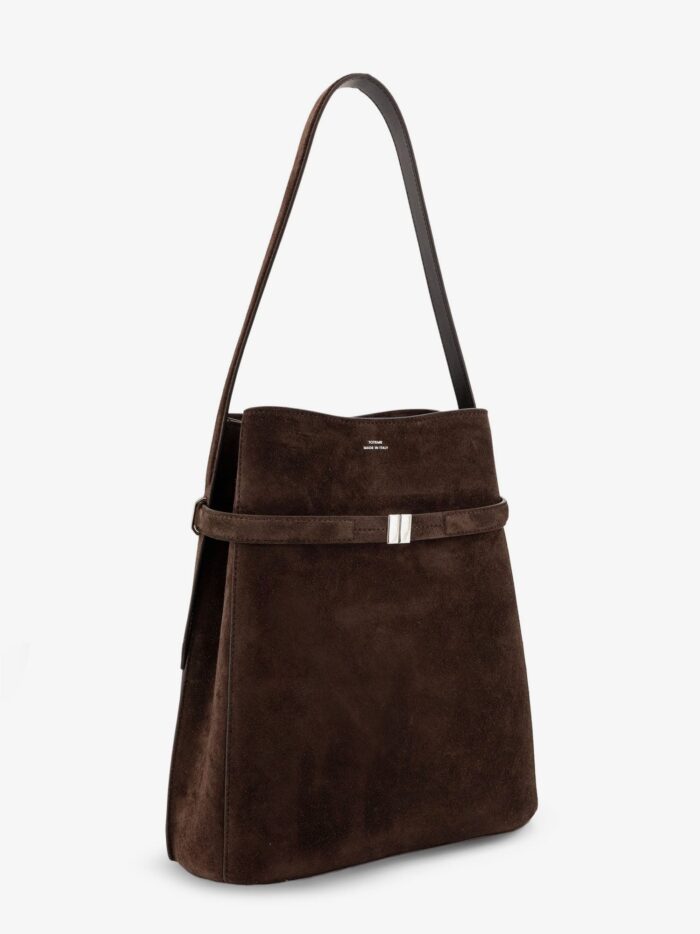 TOTEME Belted Suede Bucket Bag