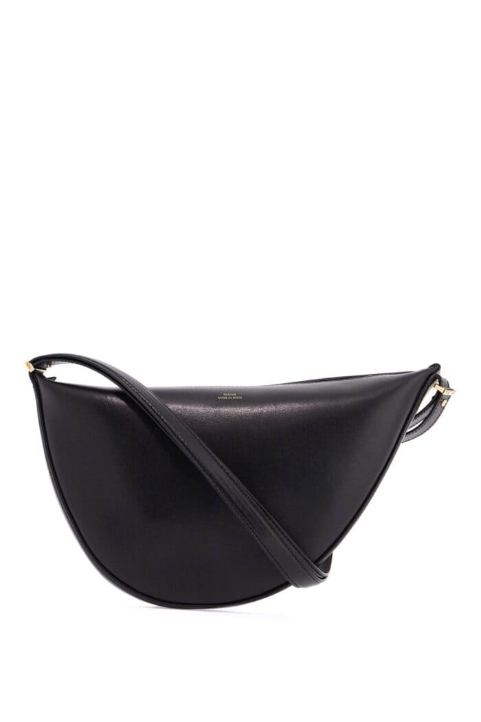 TOTEME Black Calfskin Half-moon Bag With Adjustable Shoulder Strap