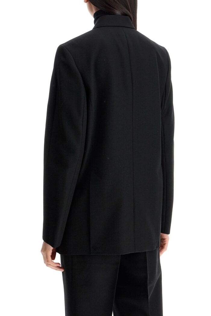 TOTEME Black Double-breasted Loose Blazer