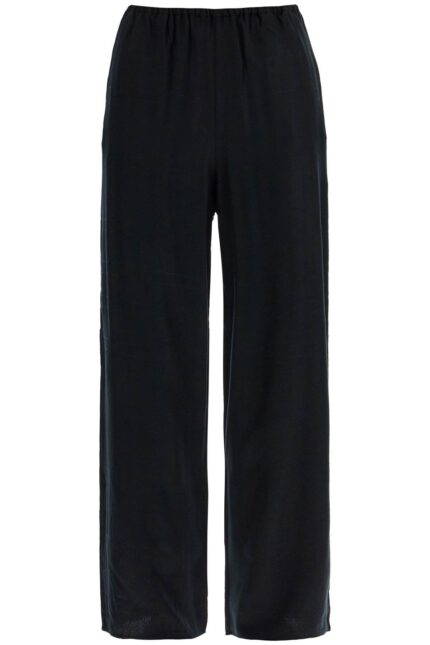 TOTEME Black High-waisted Loose Modal Pants