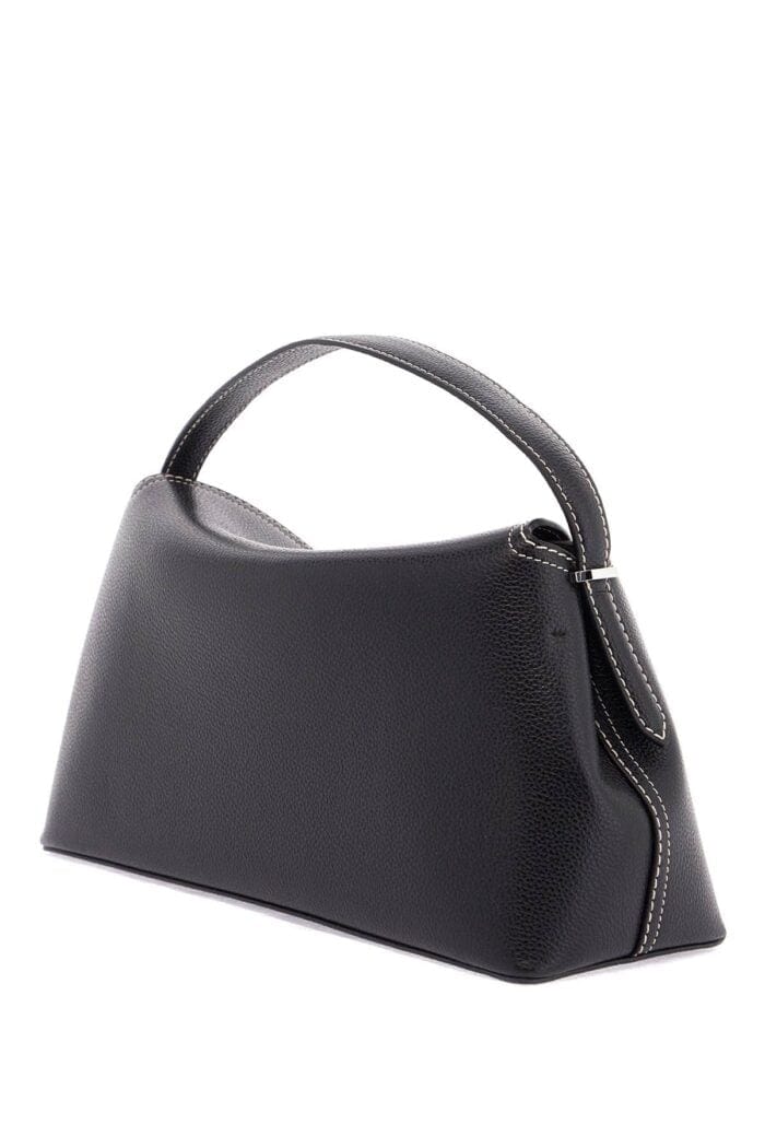 TOTEME Black Leather T-lock Handbag With Adjustable Strap