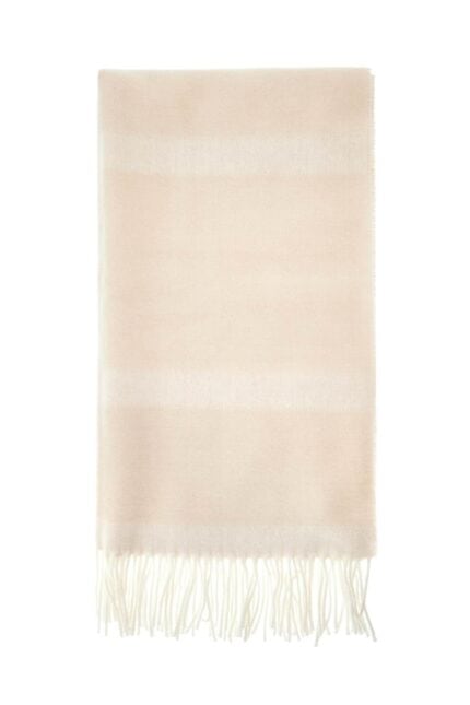 TOTEME Bone Monogram Jacquard Wool Scarf