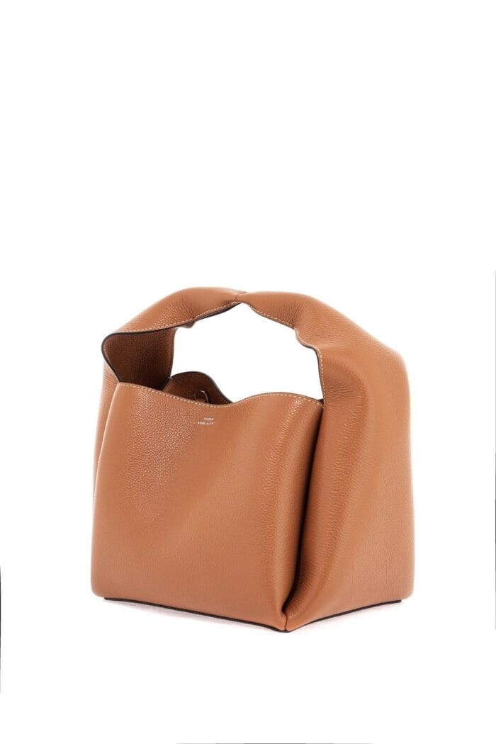 TOTEME Bucket Bag In Pelle Di Vitello Tan Con Tracolla Regolabile