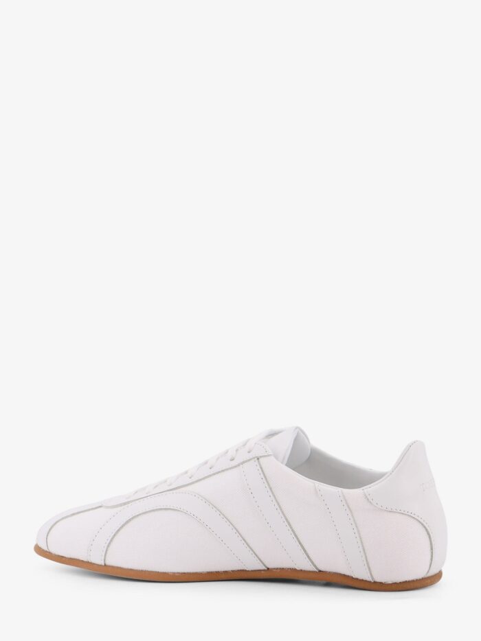 TOTEME Canvas Low-top Sneakers With Leather Profiles
