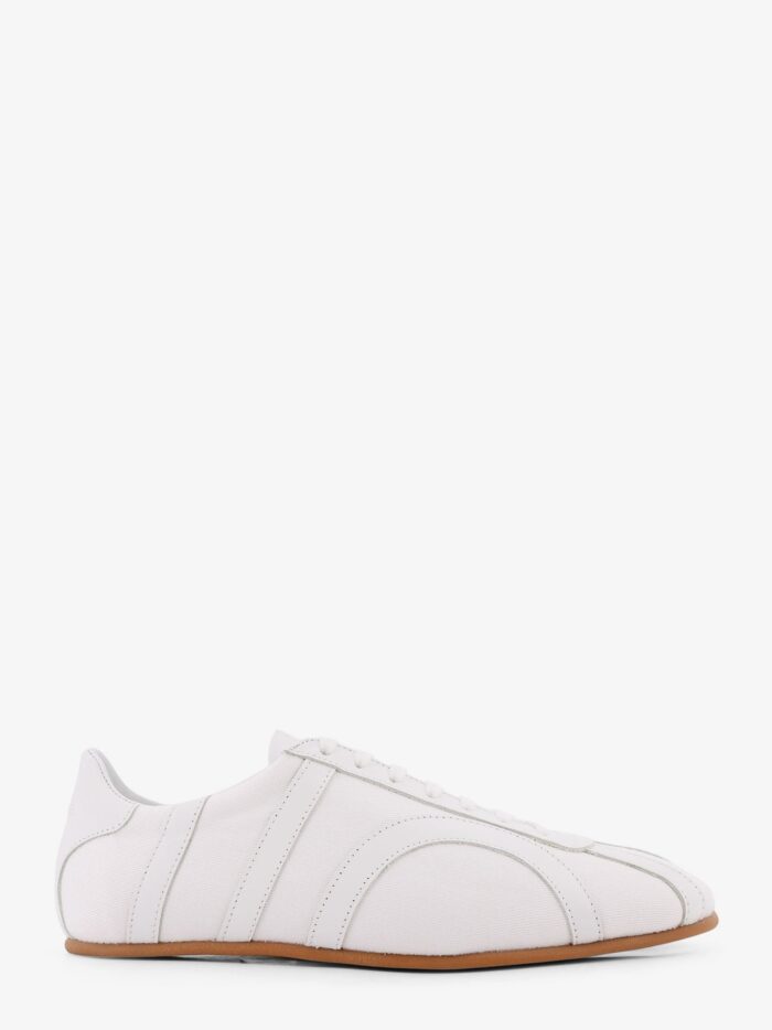TOTEME Canvas Low-top Sneakers With Leather Profiles