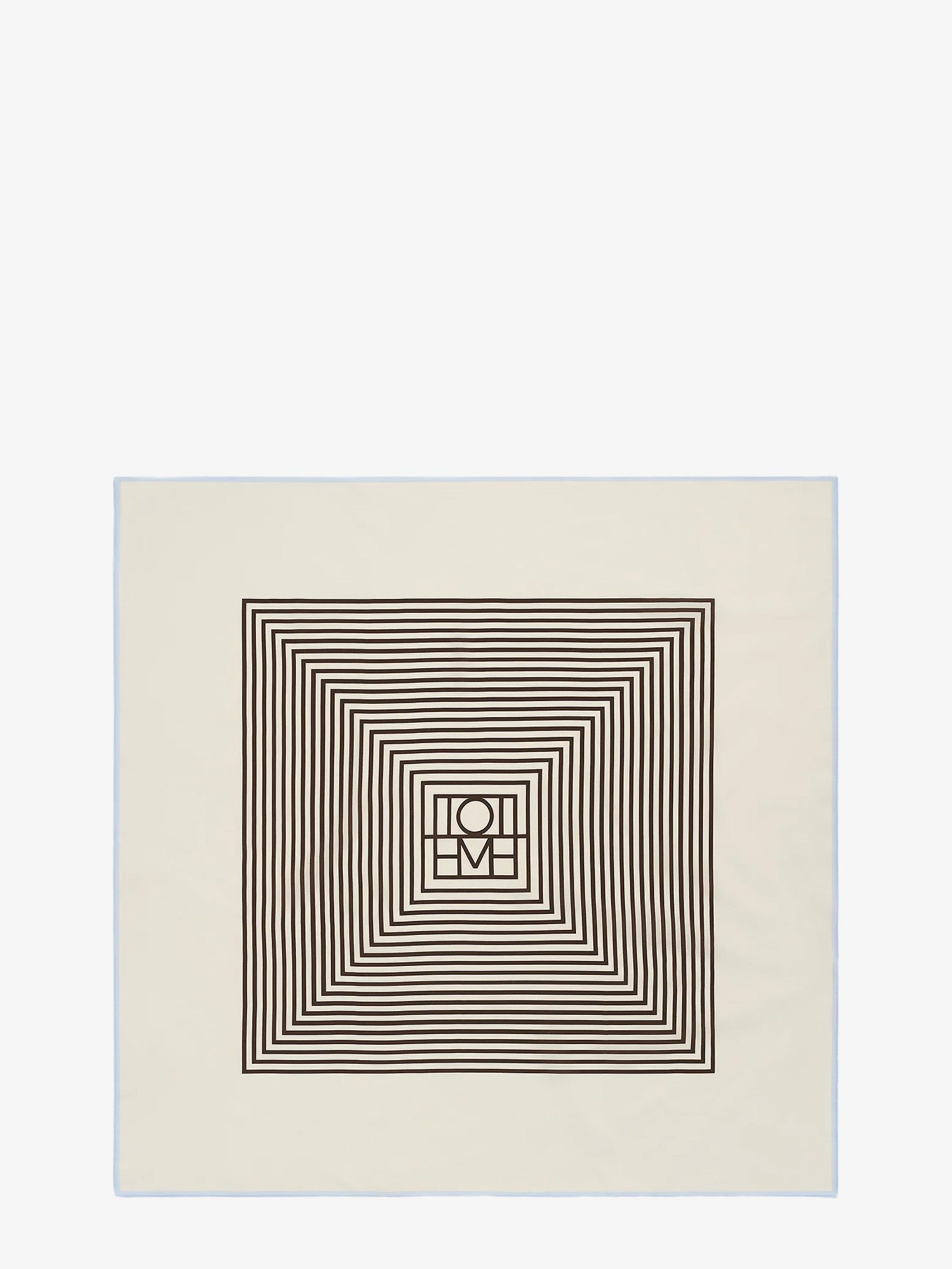 TOTEME Centered Monogram Silk Foulard