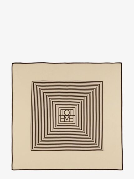 TOTEME Centered Monogram Silk Foulard
