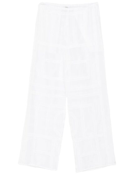 TOTEME COTTON AND SILK PANTS