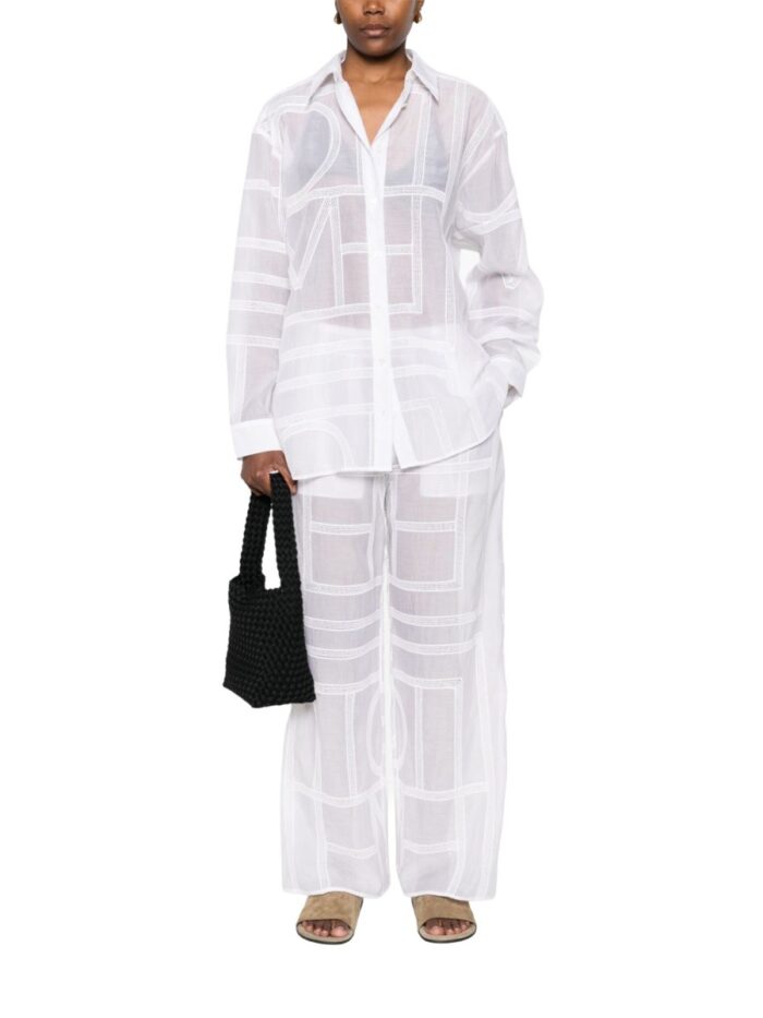 TOTEME COTTON AND SILK SHIRT