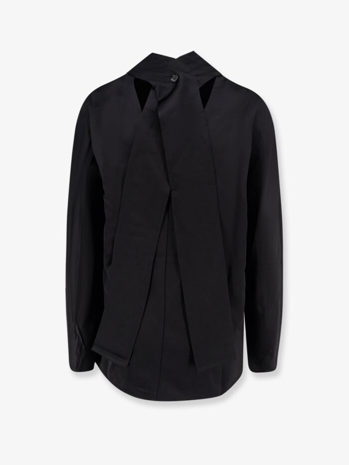 TOTEME Cowl Neck Viscose And Linen Shirt