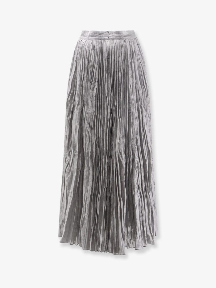 TOTEME Crinkled Plissé Cotton Skirt