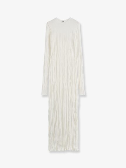 TOTEME Crinkled Viscose And Recycled Material Dress