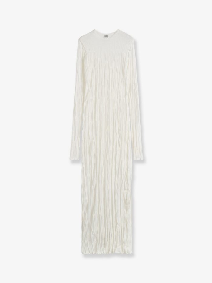 TOTEME Crinkled Viscose And Recycled Material Dress