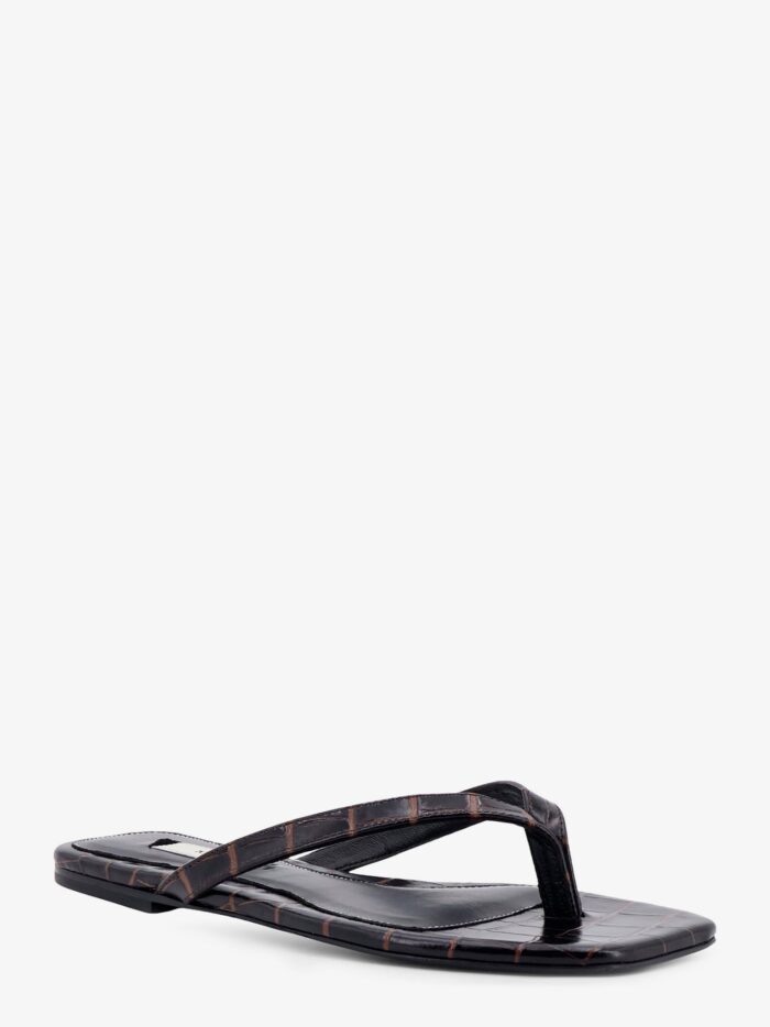 TOTEME Croco-embossed Leather Sandals