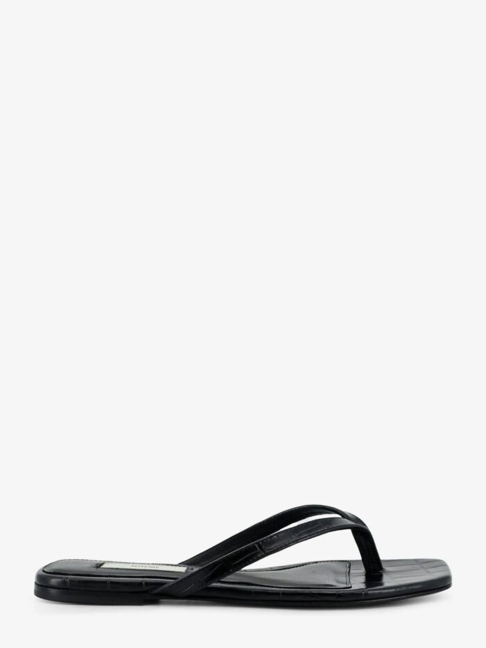 TOTEME Croco-embossed Leather Sandals