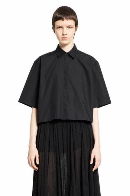 TOTEME Cropped Cotton Poplin Shirt