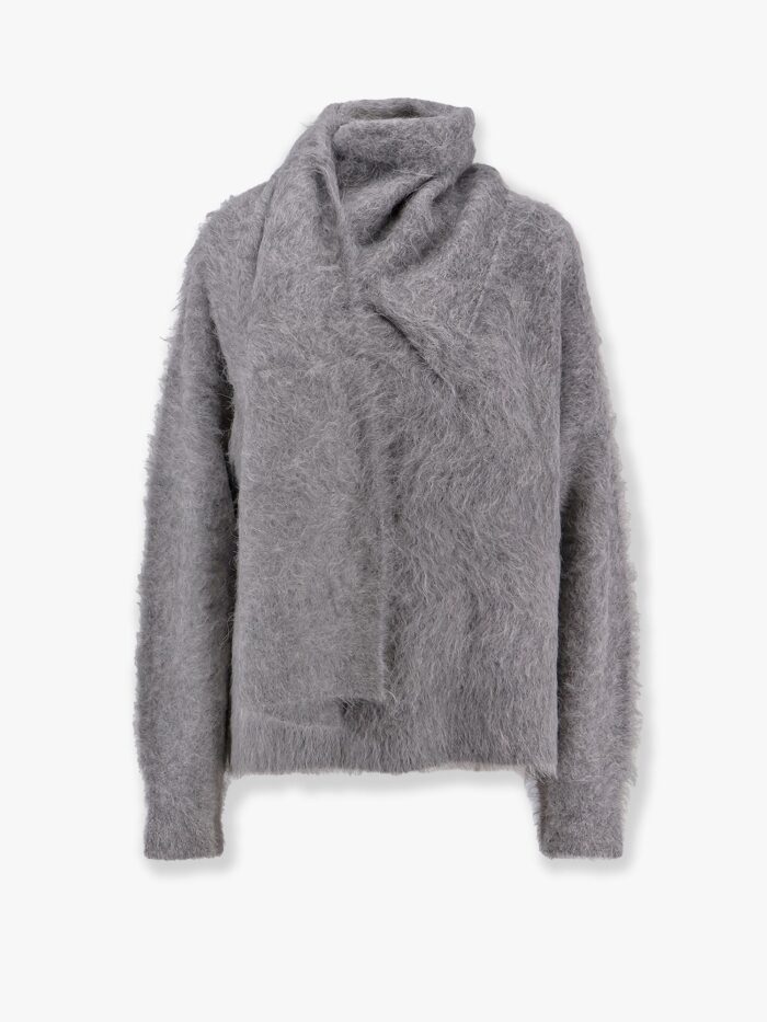 TOTEME Draped-scarf Alpaca Blend Sweater