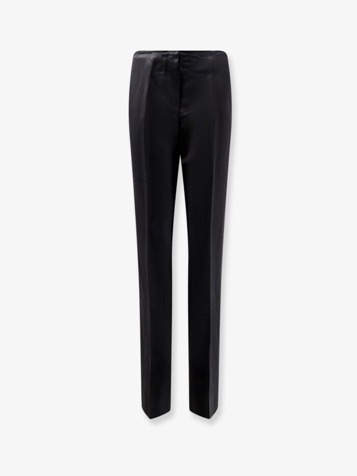 TOTEME Easy Raw Edge Viscose And Linen Trousers