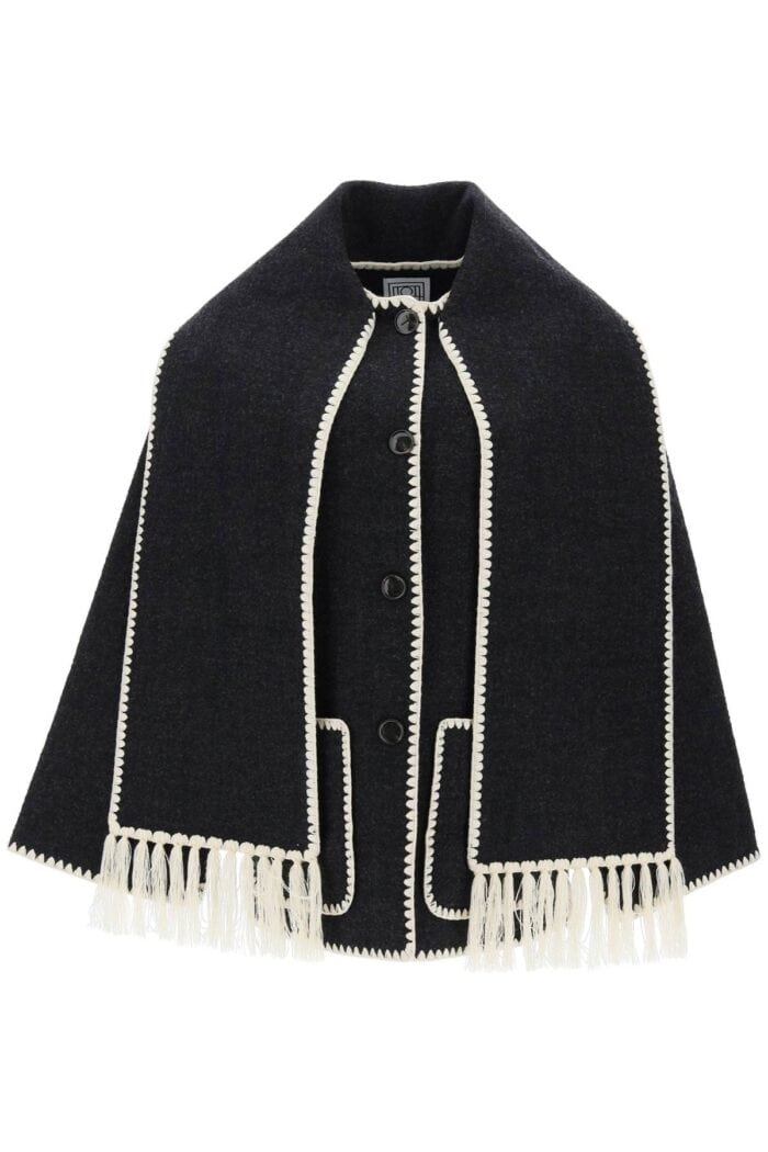 TOTEME Embroidered Scarf Jacket