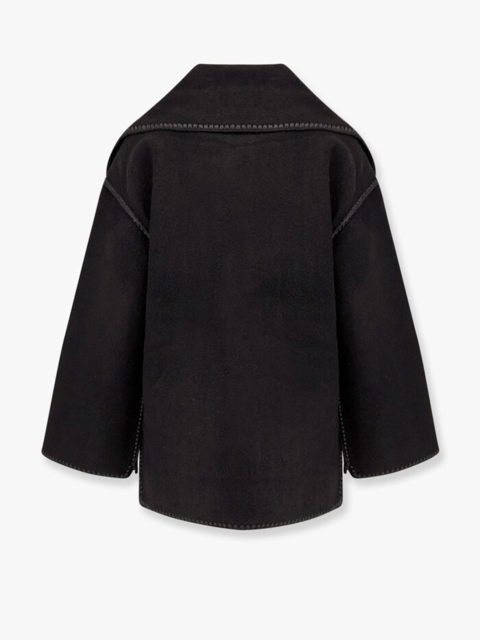 TOTEME Embroidered Scarf Wool Blend Jacket