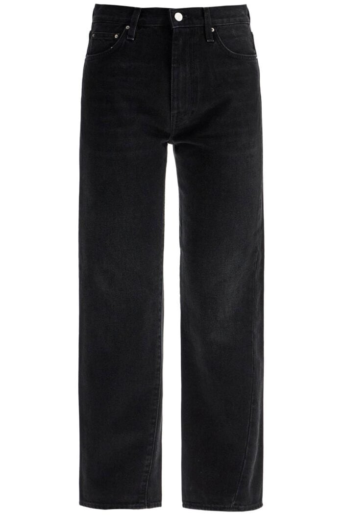 TOTEME Faded Black Organic Cotton Jeans With Twisted Seams