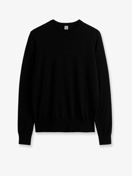 TOTEME Fine Crew Knit Wool And Silk Blend Sweater