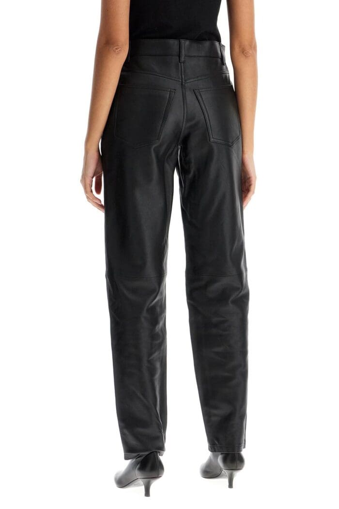 TOTEME Five-pocket Leather Pants