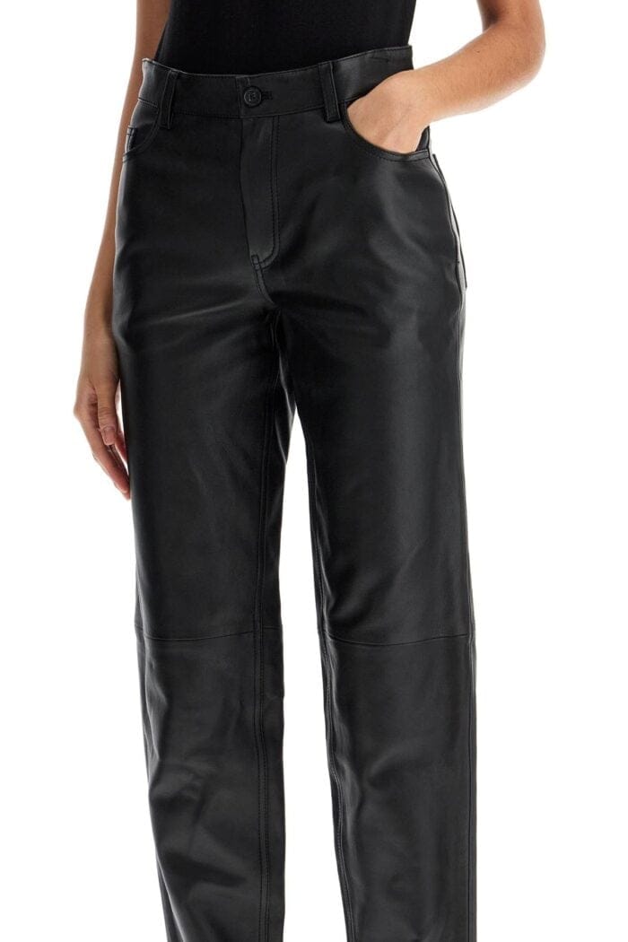 TOTEME Five-pocket Leather Pants