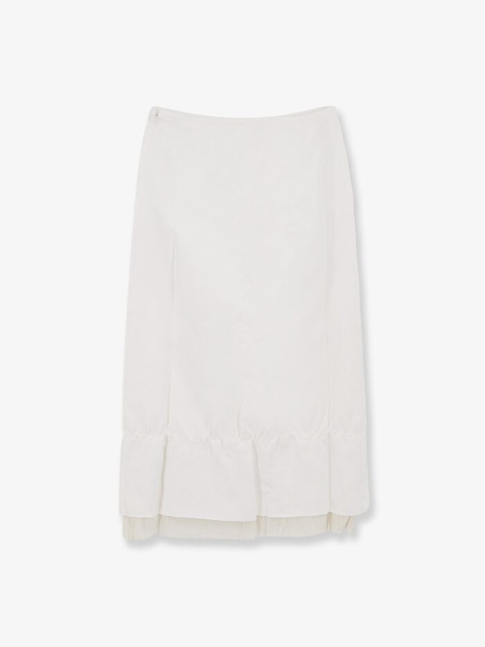 TOTEME Layered Viscose And Linen Blend Skirt