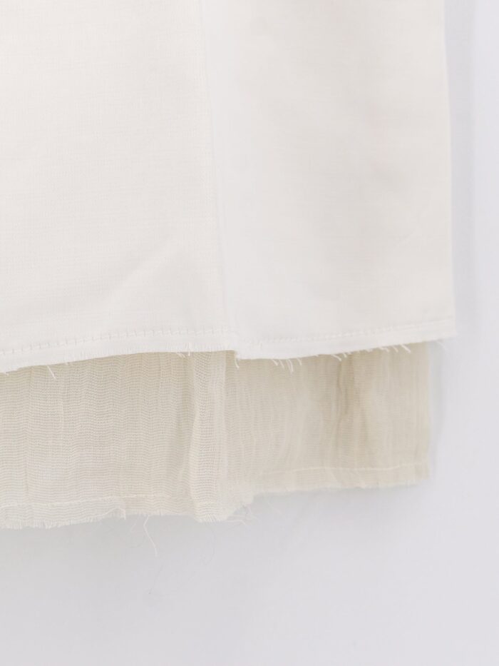 TOTEME Layered Viscose And Linen Blend Skirt