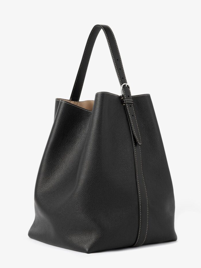 TOTEME Leather Belted Tote Shoulder Bag