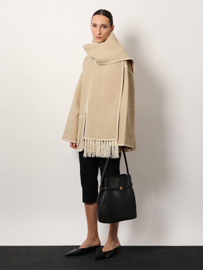 TOTEME Leather Bucket Bag With Strap
