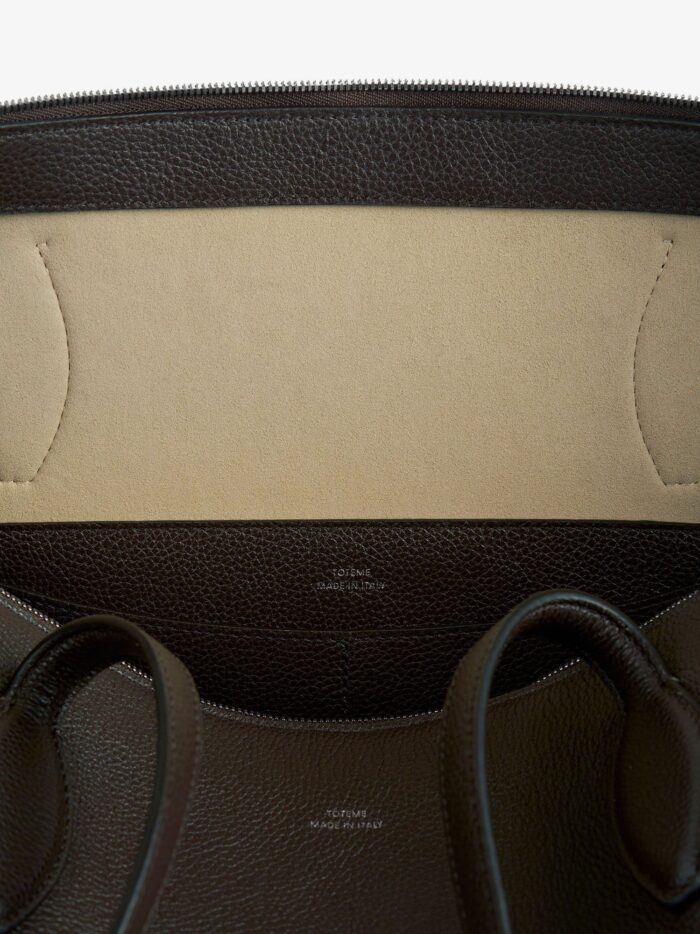 toteme leather handbag with engraved logo on the front TOTEME Leather Handbag With Engraved Logo On The Front