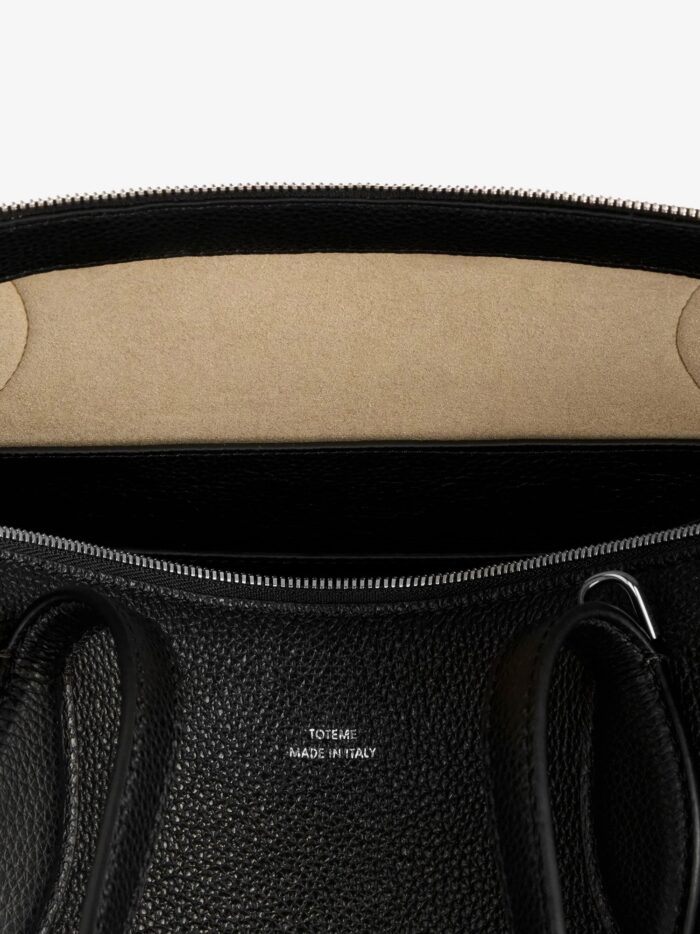 toteme leather handbag with engraved logo on the front TOTEME Leather Handbag With Engraved Logo On The Front