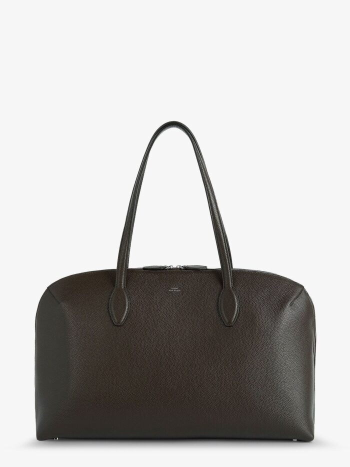 toteme leather handbag with engraved logo on the front TOTEME Leather Handbag With Engraved Logo On The Front