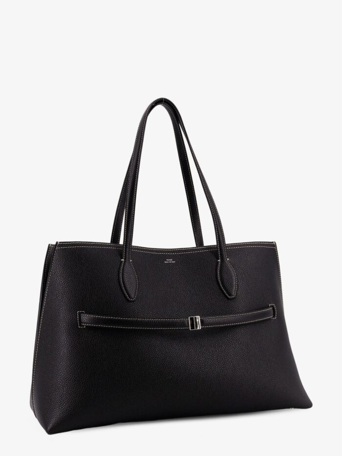 TOTEME Leather Shoulder Bag With Lettering Logo On The Front