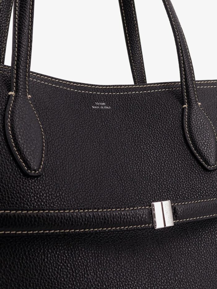 TOTEME Leather Shoulder Bag With Lettering Logo On The Front