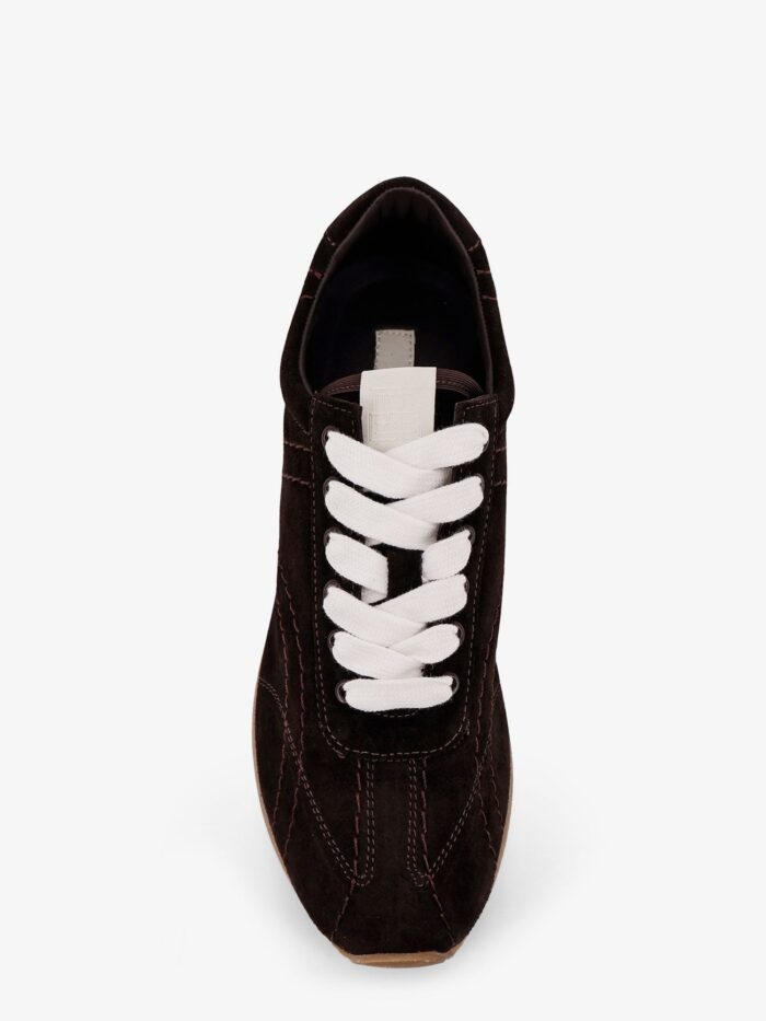 TOTEME Leather Sneakers With Stitching Detail