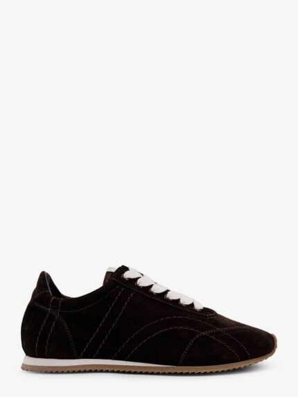 TOTEME Leather Sneakers With Stitching Detail