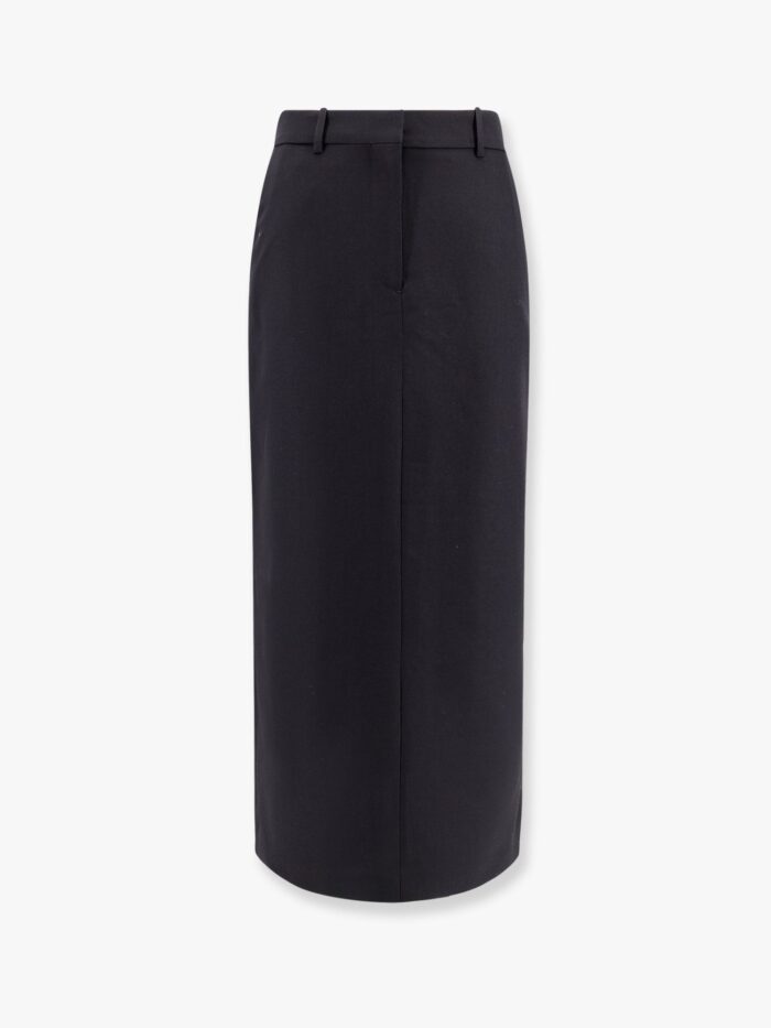 TOTEME Low Waist Wool Blend Skirt
