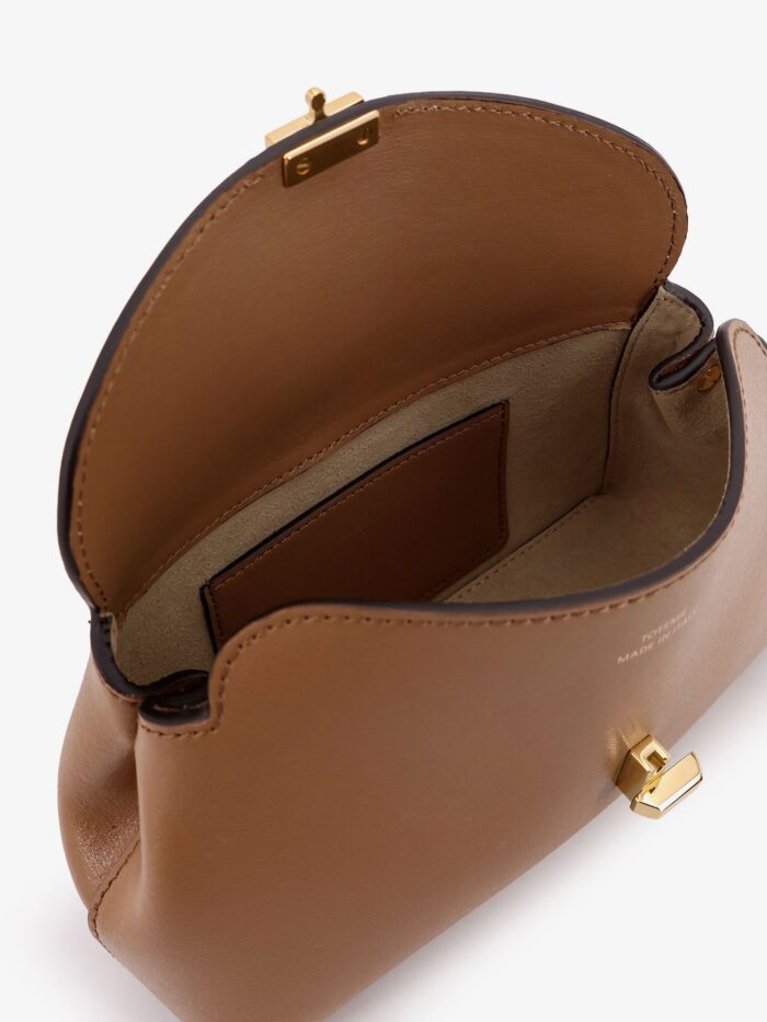 TOTEME Mini T-Lock Leather Clutch