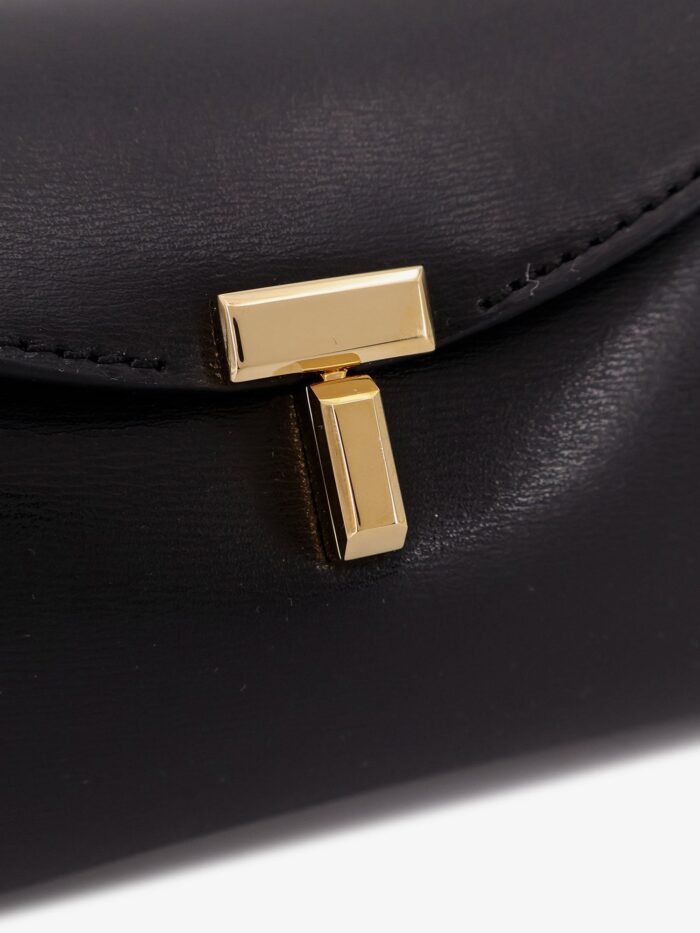 TOTEME Mini T-Lock Leather Clutch