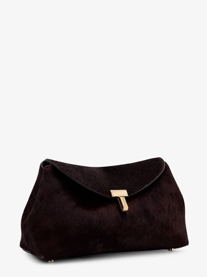 TOTEME Mini T-Lock Ponyskin Clutch