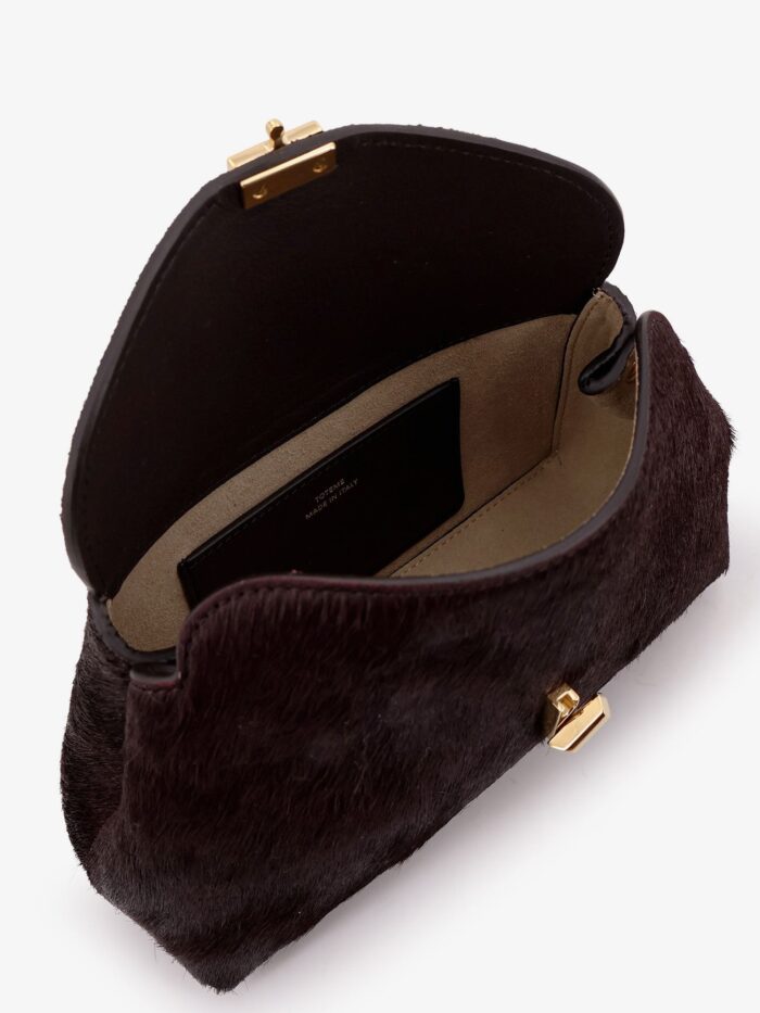 TOTEME Mini T-Lock Ponyskin Clutch