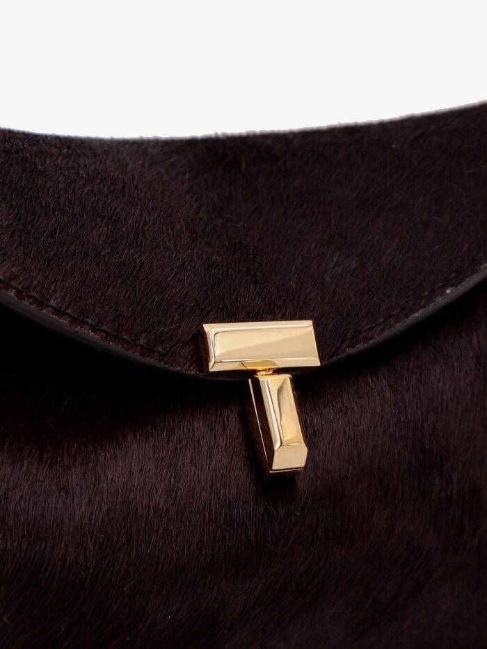 TOTEME Mini T-Lock Ponyskin Clutch