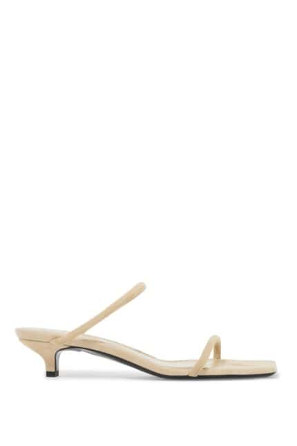 TOTEME Minimalist Suede Leather Sandals